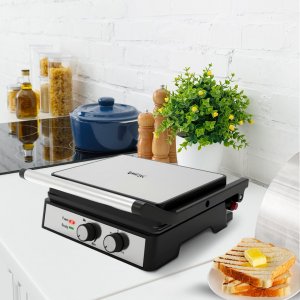 Grill elektryczny Maltec Opiekacz Rozkładany Grill Elektryczny SM4500W 5