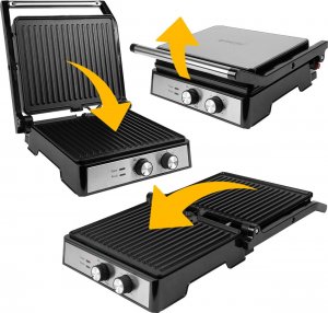 Grill elektryczny Maltec Opiekacz Rozkładany Grill Elektryczny SM4500W 10