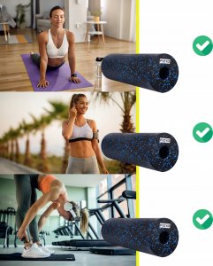 Fizyo ROLLER WAŁEK DO MASAŻU roller do ĆWICZEŃ LONG 45cm 3