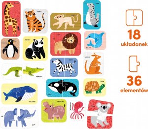 Czuczu Puzzle do pary - Dzikie zwierzęta 3