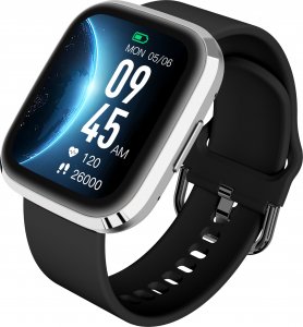 Smartwatch Garett GRC Style Czarno-srebrny 2