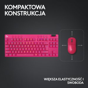 Klawiatura Logitech PRO X TKL Lightspeed GX Brown (920-012159) 7