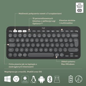 Klawiatura + mysz Logitech Pebble 2 Combo (920-012239) 6