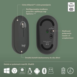 Klawiatura + mysz Logitech Pebble 2 Combo (920-012239) 7