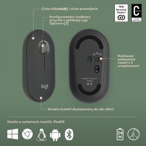 Klawiatura + mysz Logitech Pebble 2 Combo dla Mac (920-012244) 7