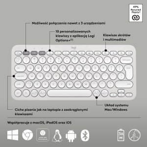 Klawiatura Logitech Pebble Keys 2 K380s (920-011852) 6