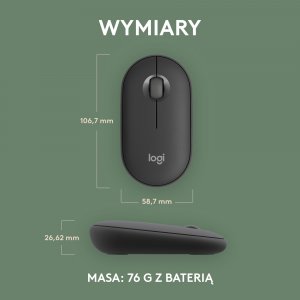 Mysz Logitech Pebble Mouse 2 M350s (910-007015) 7