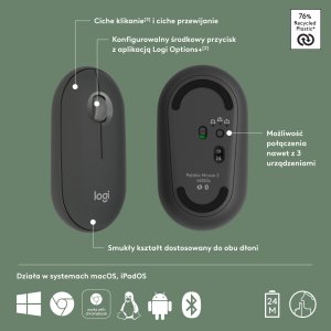 Mysz Logitech Pebble Mouse 2 M350s (910-007015) 9