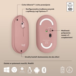 Mysz Logitech Pebble Mouse 2 M350s (910-007014) 9