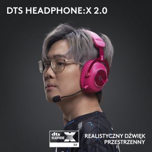 Słuchawki Logitech G Pro X2 Lightspeed Różowe (981-001275) 6