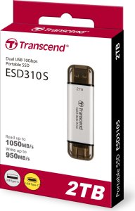 Dysk zewnętrzny SSD Transcend ESD310S 2TB Srebrny (TS2TESD310S) 4
