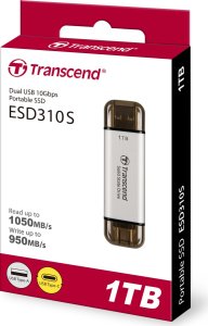 Dysk zewnętrzny SSD Transcend ESD310S 1TB Srebrny (TS1TESD310S) 2