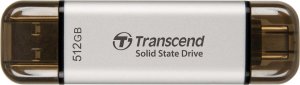 Dysk zewnętrzny SSD Transcend ESD310S 256GB Srebrny (TS512GESD310S) 1