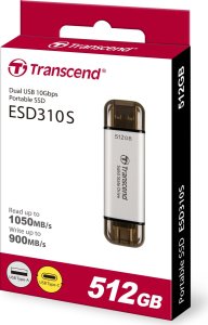 Dysk zewnętrzny SSD Transcend ESD310S 256GB Srebrny (TS512GESD310S) 4