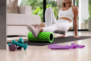 Fizyo WAŁEK DO MASAŻU CROSSFIT 33x14 ROLLER WYPUSTKI EVA 2