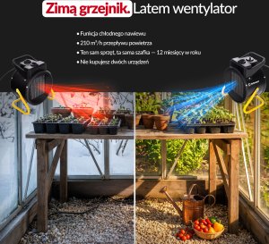 Lehmann Mocna Nagrzewnica Elektryczna 2kW (LTOHE-2016) 8