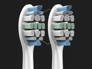 Końcówka Aeno AENO Replacement toothbrush heads, White, Dupont bristles, 2pcs in set (for ADB0001S/ADB0002S) 2