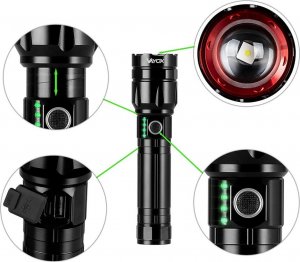 Latarka Vayox Latarka taktyczna 30W 1060lm 18cm Pro Series VA0108 Vayox 5