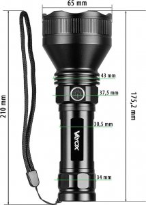 Latarka Vayox Latarka taktyczna 20W 1900lm 17cm Pro Series VA0109 Vayox 7