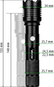 Latarka Vayox Latarka taktyczna XHP50 800lm USB-C VA0116 Vayox 5