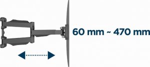 Gembird TV SET ACC WALL MOUNT 32-58"/WM-58ST-01 GEMBIRD 11