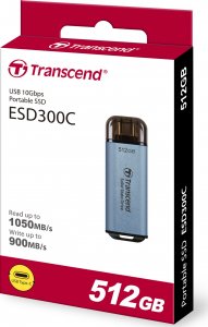 Dysk zewnętrzny SSD Transcend ESD300C 512GB Niebieski (TS512GESD300C) 7