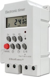 Qoltec Elektroczniczny programator czasowy na szynę DIN PC0629 3