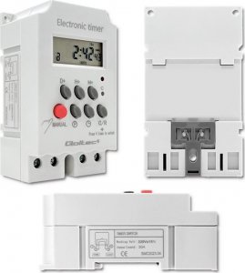 Qoltec Elektroczniczny programator czasowy na szynę DIN PC0629 5