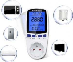 Qoltec Watomierz licznik zużycia energii PM0626 | 3680W | 16A | LCD 11