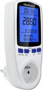 Qoltec Watomierz licznik zużycia energii PM0626 | 3680W | 16A | LCD 4