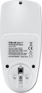 Qoltec Watomierz licznik zużycia energii PM0626 | 3680W | 16A | LCD 5