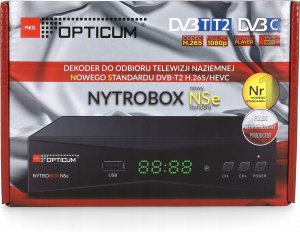 Tuner TV Opticum TUNER DVB-T2 OPTICUM NYTROBOX NSe H.265 9