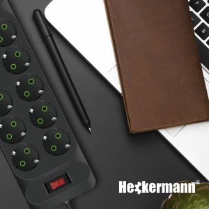 Listwa zasilająca Heckermann Listwa zasilająca Heckermann F35U + Kabel USB A-C AD-609CTS + Kabel USB C-C 610CC 6