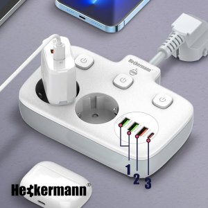 Listwa zasilająca Heckermann Listwa zasilająca Heckermann SE2435 5