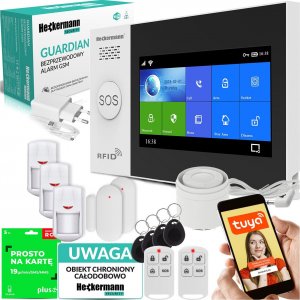 Heckermann Alarm GSM Heckermann Guardian V Tuya BOX + 2xPIR + 1xOkno 1