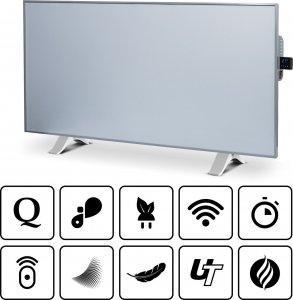 Grzejnik Cronos Panel grzewczy IR CRONOS Synthelith PRO CRP-770TWP Full Grey 5