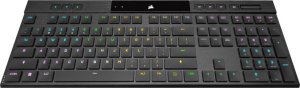 Klawiatura Corsair Corsair K100 RGB AIR Wireless Ultra-Thin Mechanical Gaming Keyboard, Cherry ULP Tactile - schwarz, DE 1