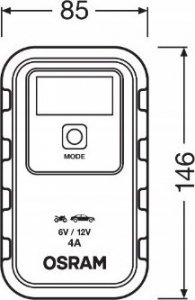 Osram OSRAM įkroviklis 6/12V 4A 90AH 4