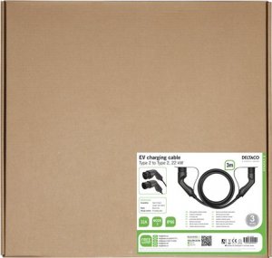 Kabel do ładowania samochodów Deltaco Type 2 - Type 2, 3 fazy, 32A, 22kW, 3m (EV-3203) 5