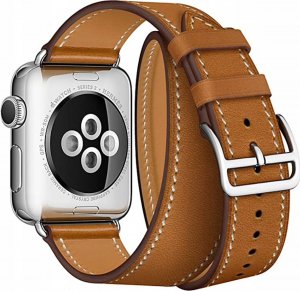 4TechGoods PASEK SKÓRZANY DO APPLE WATCH 3 5 6 7 SE 38/40/41 1