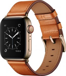 4TechGoods PASEK SKÓRZANY DO APPLE WATCH 5 6 7 8 SE 38 40 41 1