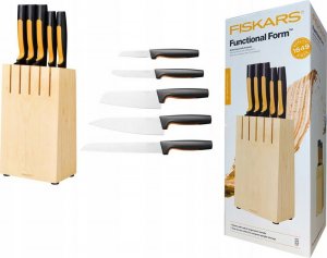 Fiskars Komplet noży w drewnianym bloku Functional Form 5 szt. (1062927) 8