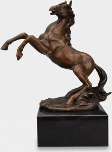 rzezbyzbrazu Koń Stający Dęba Rzeźba z Brązu 1