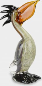 rzezbyzbrazu Figura Szklana w Stylu Murano Duży Pelikan 1