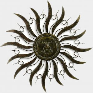 rzezbyzbrazu Metalowa Dekoracja Ścienna Ażurowa Słońce 1