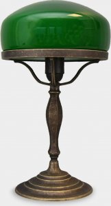 Lampa stołowa rzezbyzbrazu Lampa w Stylu Art Deco Zielona 1