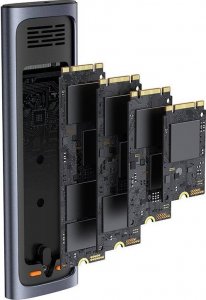 Kieszeń Baseus Obudowa dysku SSD Baseus FlyJoy (szara) 6