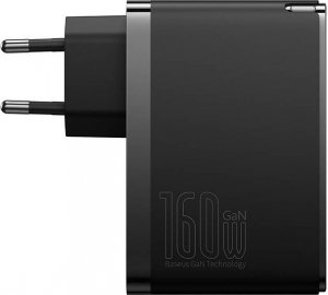 Ładowarka Baseus Ładowarka sieciowa Baseus GaN5 Pro 2xUSB-C + USB, 160W (czarna) 2