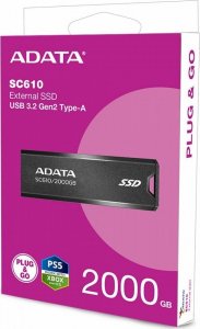 Dysk zewnętrzny SSD ADATA SC610 2TB Czarny (SC610-2000G-CBK/RD) 4