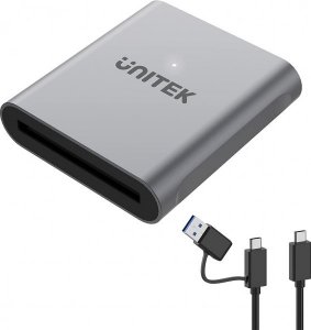 Czytnik Unitek kart pamięci CFast 2.0 USB-A/C 5Gbps - szary 1